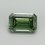 5.03 Ct. Fancy Vivid Pacific Green Emerald Lab Grown Diamond