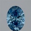 2.21 Ct. Fancy Vivid Blue Oval Lab Grown Diamond