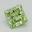 1.01 Ct. Fancy Vivid  Green Princess Lab Grown Diamond