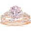 14K Rose Gold Luxe Secret Garden Diamond Ring (3/4 ct. tw.) with Winding Willow Diamond Ring