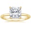 18K Yellow Gold Petite Heritage Diamond Ring, smalltop view