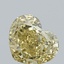 3.08 Ct. Fancy Intense Yellow Heart Lab Grown Diamond
