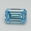 1.03 Ct. Fancy Vivid Blue Emerald Lab Grown Diamond