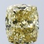 3.09 Ct. Fancy Intense Yellow Cushion Lab Grown Diamond