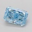 1.08 Ct. Fancy Vivid Blue Radiant Lab Grown Diamond