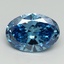 4.00 Ct. Fancy Vivid Blue Oval Lab Grown Diamond