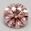 2.50 Ct. Fancy Intense Pink Round Lab Grown Diamond