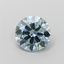 1.00 Ct. Fancy Intense Blue Round Lab Grown Diamond