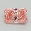 1.26 Ct. Fancy Vivid Pink Radiant Lab Grown Diamond
