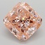 5.02 Ct. Fancy Vivid  Pink Cushion Lab Grown Diamond