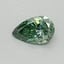 0.4 Ct. Fancy Vivid Pacific Green Pear Lab Grown Diamond