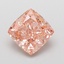 3.03 Ct. Fancy Vivid Pink Cushion Lab Grown Diamond