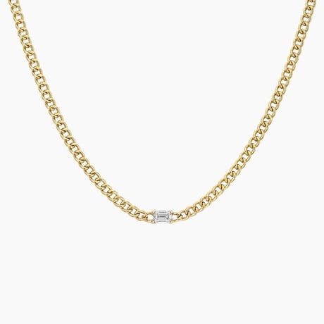 Lab Diamond Curb Chain