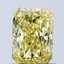 1.07 Ct. Fancy Vivid Yellow Radiant Lab Grown Diamond