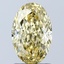 2.05 Ct. Fancy Intense Yellow Oval Lab Grown Diamond