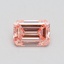 0.59 Ct. Fancy Intense Pink Emerald Lab Grown Diamond