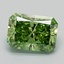 1.13 Ct. Fancy Vivid Green Radiant Lab Grown Diamond