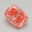 1.04 Ct. Fancy Vivid Pink Cushion Lab Grown Diamond