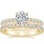 14K Yellow Gold Petite Olympia Diamond Ring with Sienna Eternity Diamond Ring (7/8 ct. tw.)