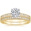18K Yellow Gold Starlight Diamond Bridal Set (1/4 ct. tw.)