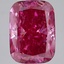4.03 Ct. Fancy Vivid Pink Cushion Lab Grown Diamond