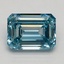 3.07 Ct. Fancy Vivid Blue Emerald Lab Grown Diamond