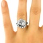The Valerian Ring, smalltop view on a hand