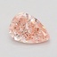 0.52 Ct. Fancy Vivid Pink Pear Lab Grown Diamond