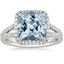 18K White Gold Fortuna Halo Diamond Ring (1/2 ct. tw.), smalltop view
