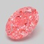 2.10 Ct. Fancy Vivid Pink Oval Lab Grown Diamond