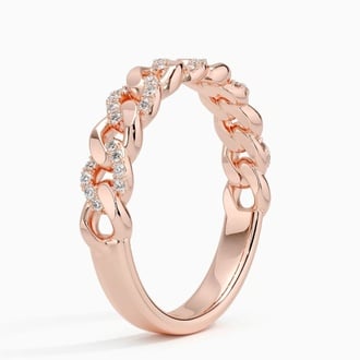 Petite Blake Diamond Chain Ring