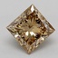 0.99 Ct. Fancy Light Yellowish Brown Princess Lab Grown Diamond