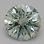0.78 Ct. Fancy Vivid Green Round Lab Grown Diamond