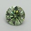 3.04 Ct. Fancy Vivid Green Round Lab Grown Diamond