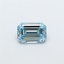 1.01 Ct. Fancy Intense Blue Emerald Lab Grown Diamond
