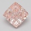 3.17 Ct. Fancy Vivid Pink Cushion Lab Grown Diamond