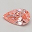 0.52 Ct. Fancy Vivid Pink Pear Lab Grown Diamond