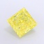 3.58 Ct. Fancy Vivid  Yellow Princess Lab Grown Diamond