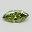 1.02 Ct. Fancy Vivid Green Marquise Lab Grown Diamond
