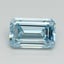1.06 Ct. Fancy Intense Blue Emerald Lab Grown Diamond