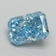 1.51 Ct. Fancy Vivid Blue Radiant Lab Grown Diamond