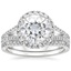 PT Moissanite Fortuna Diamond Bridal Set (2/3 ct. tw.), smalltop view