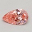 0.51 Ct. Fancy Vivid Pink Pear Lab Grown Diamond