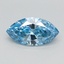 0.70 Ct. Fancy Vivid Blue Marquise Lab Grown Diamond