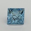 1.67 Ct. Fancy Vivid Blue Princess Lab Grown Diamond