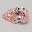 0.51 Ct. Fancy Vivid Pink Pear Lab Grown Diamond