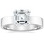 Platinum Parker Solitaire Ring, smalltop view