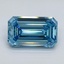 2.09 Ct. Fancy Vivid Blue Emerald Lab Grown Diamond