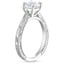 Platinum Elsie Engraved Ring, smallside view