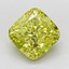 3.10 Ct. Fancy Intense  Yellow Cushion Lab Grown Diamond